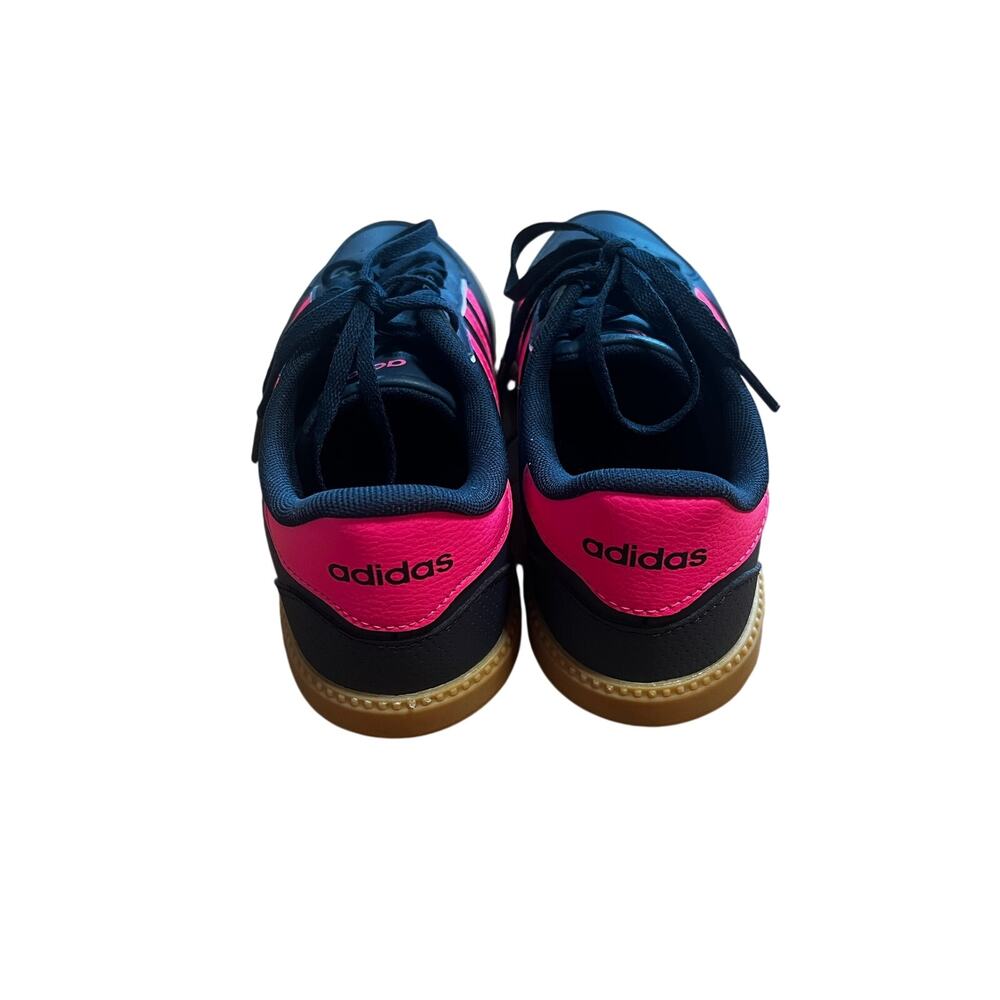 Adidas Breaknet Sleek J Low Top Streetwear Navy Shock Pink | Kids 5 (Womens 6.5) - Picture 3 of 9